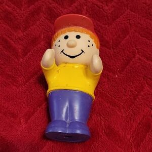 1997 Hasbro Playskool 4.25 Inch Vinyl Figure Boy Cap Hat.  Replacement piece,